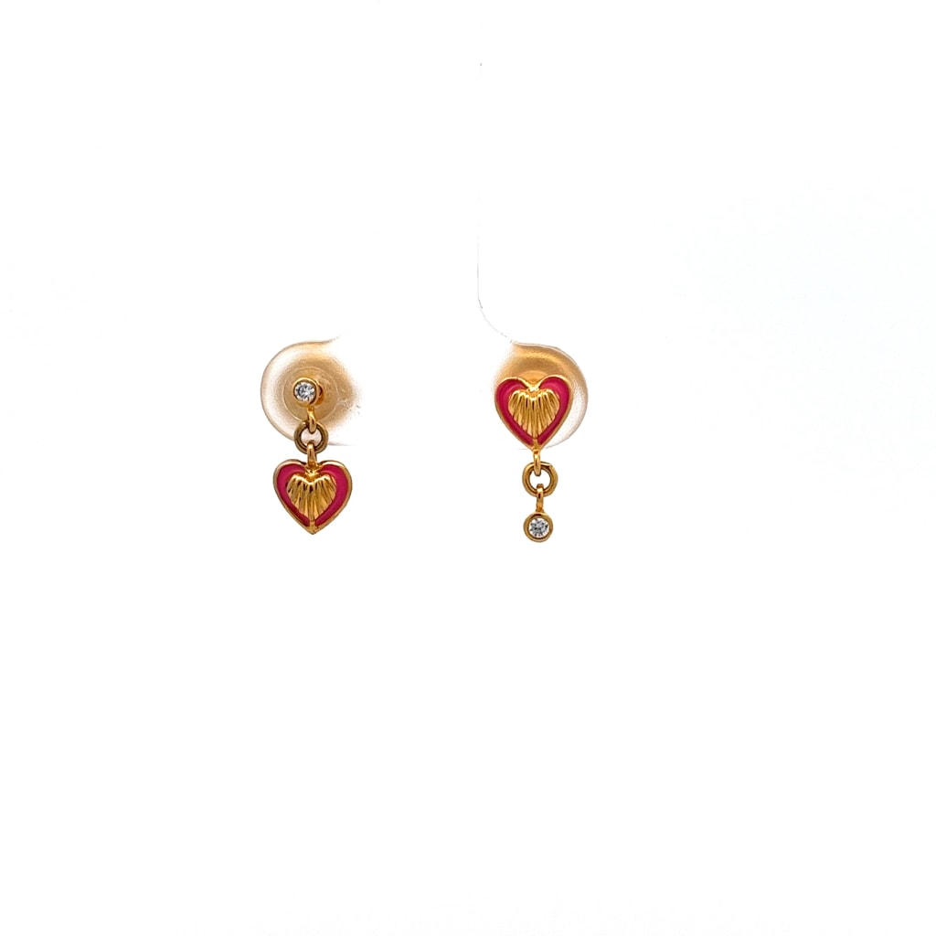 The Barbie Core Heart Mismatch Earrings