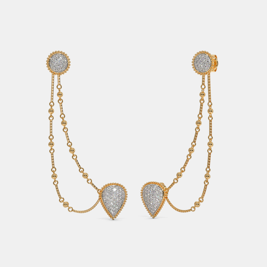 The Zynah Multi Pierced Stud Earrings