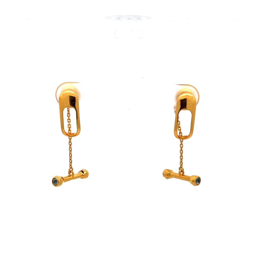 The Kazo Toggle Front Back Earrings