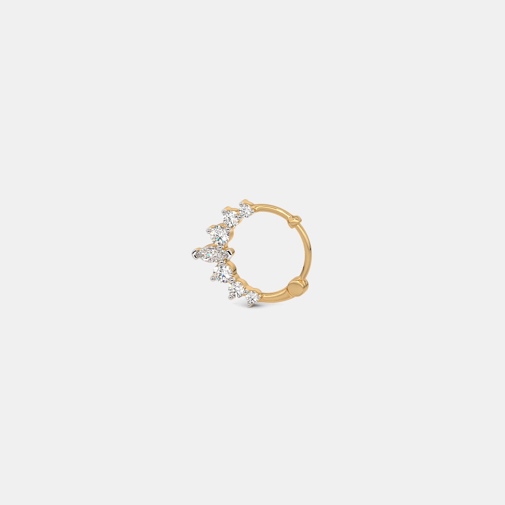 The Nyra Daith Multi Pierced Hoop Earring