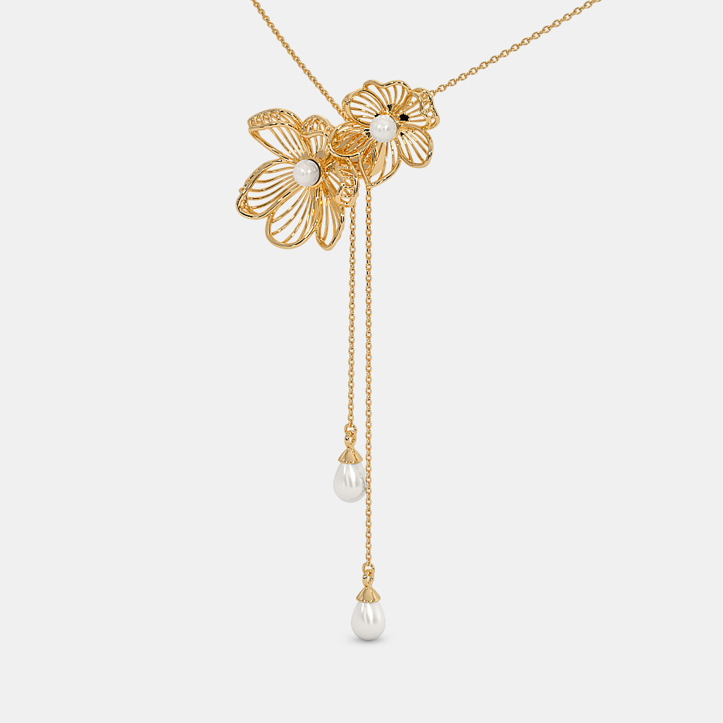 The Petalmesh Y Necklace