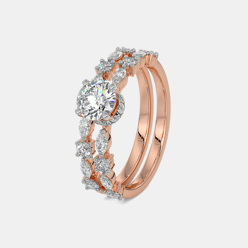 The Lumiere Des Etoiles Bridal Ring Set