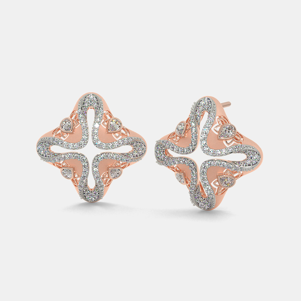 The Lotus Luxe Stud Earrings