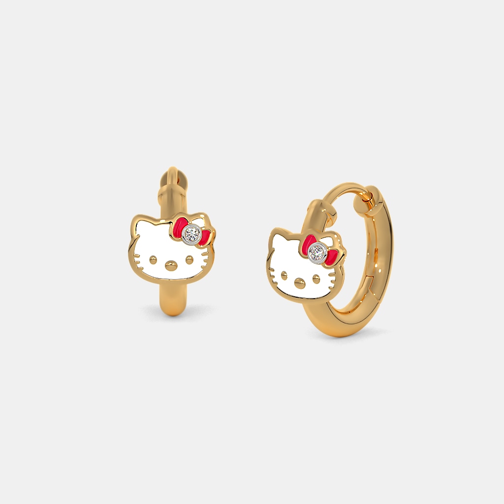 The Shiny Kitty Kids Huggie Earrings