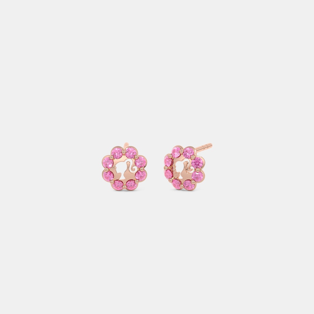 The Pink Sparkle Kids Stud Earrings