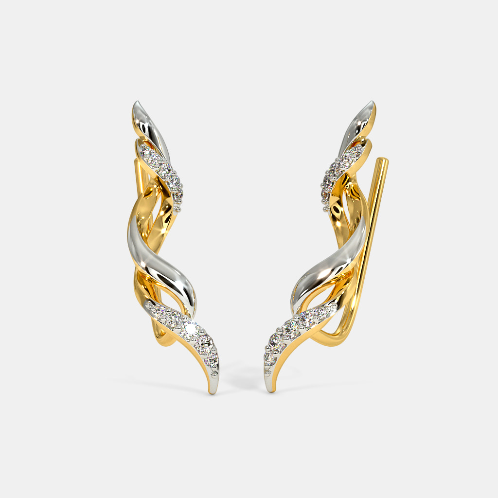 The Entwined Ribbon Ear Cuffs