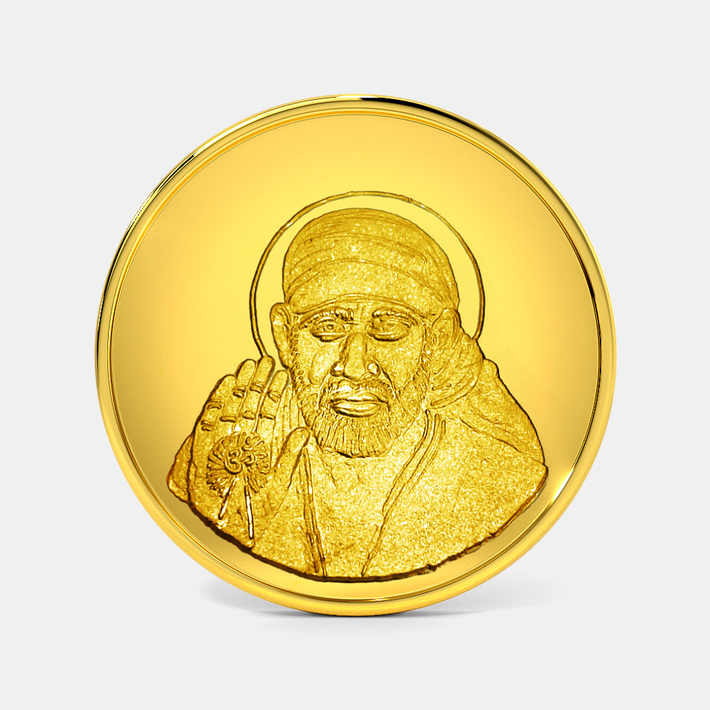 2 gram 24 KT Saibaba Gold Coin