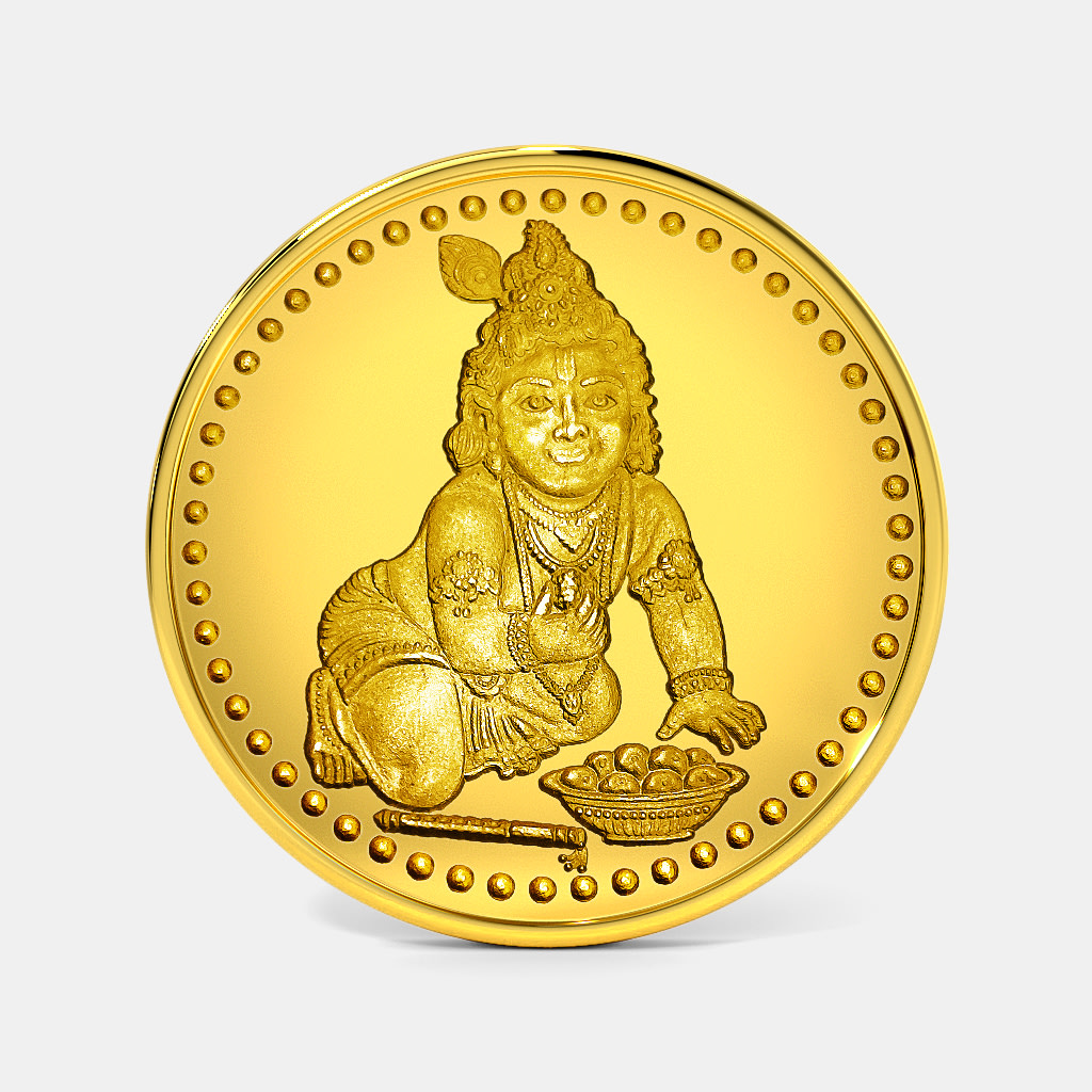 50 gram 24 KT Krishna Gold Coin
