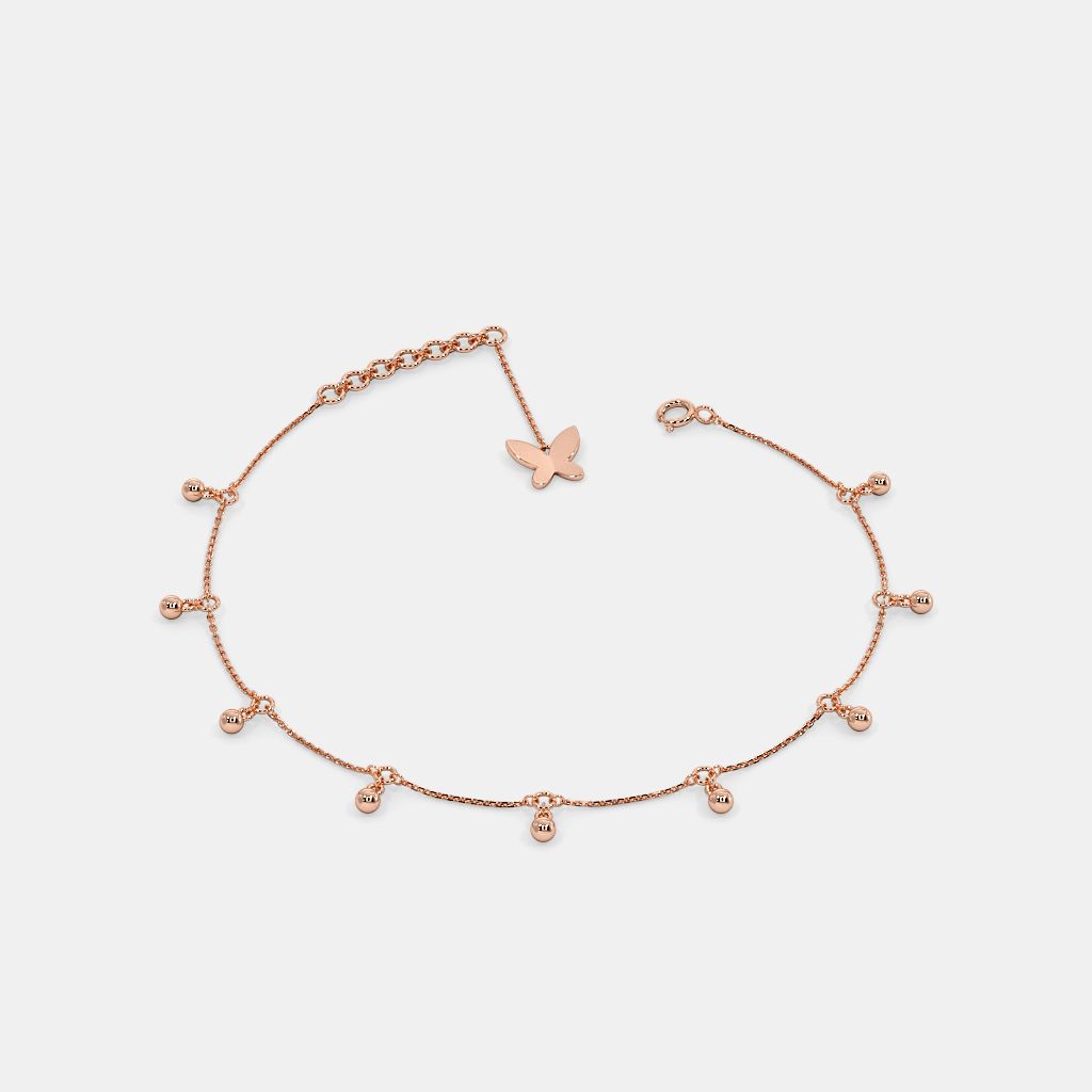 Ankle bracelet clearance with blue stone