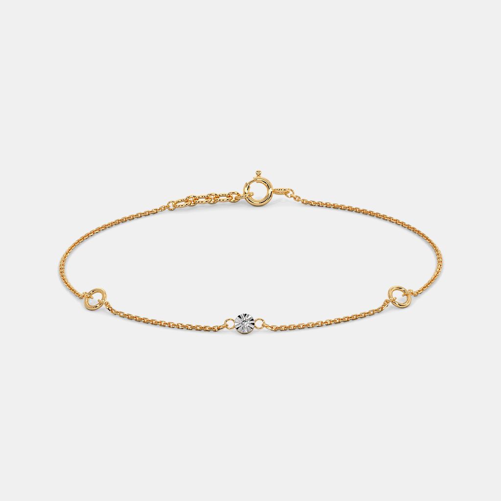 14 KT Rose Gold Eclectic Diamond Bracelet  Mia