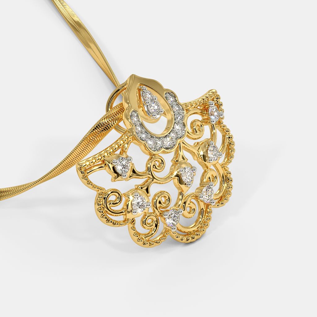 Swarnamahal gold discount pendant designs