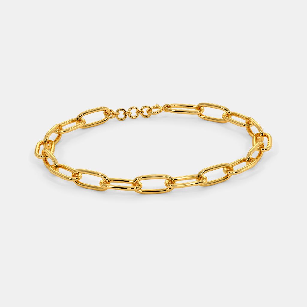 24K 8 inches Gold Plated Imported Quality Rope Bracelet for Men  Wome   Shining Jewel