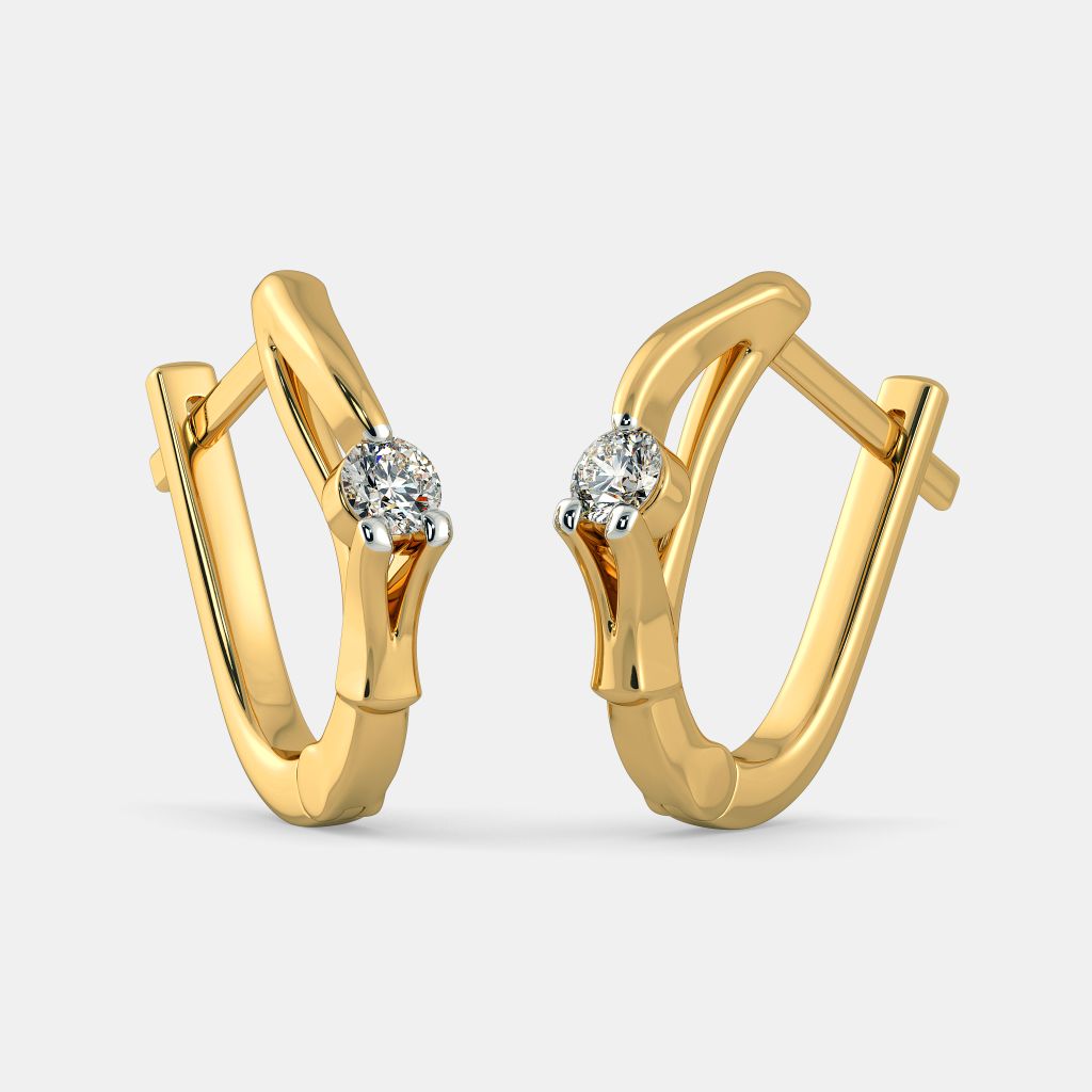 Buy Yellow Gold Earrings for Men by Malabar Gold  Diamonds Online   Ajiocom