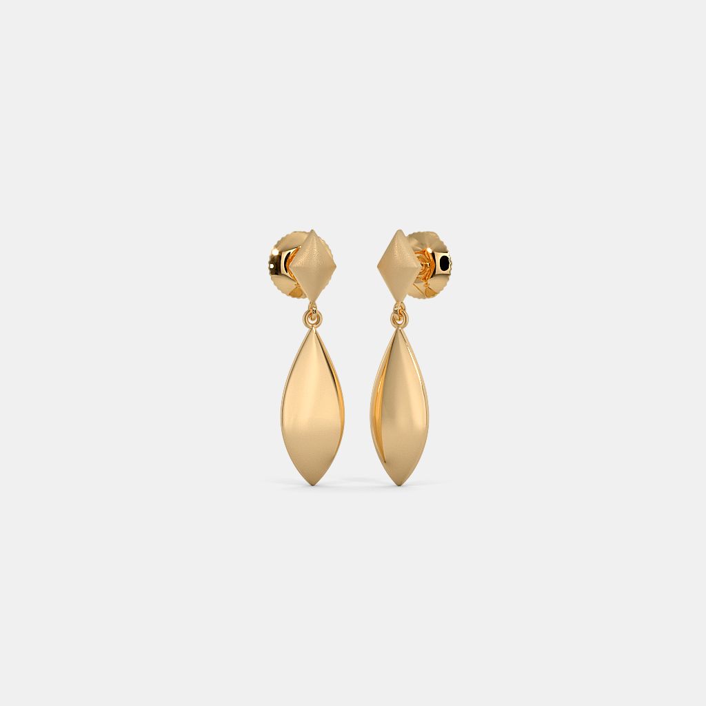 Tear Drop Small Gold Drop Earrings Uk BYBORN Mini Drop Earrings Gold
