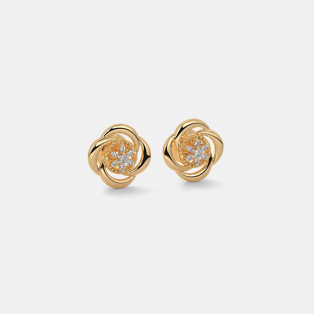 916 gold stud earrings store