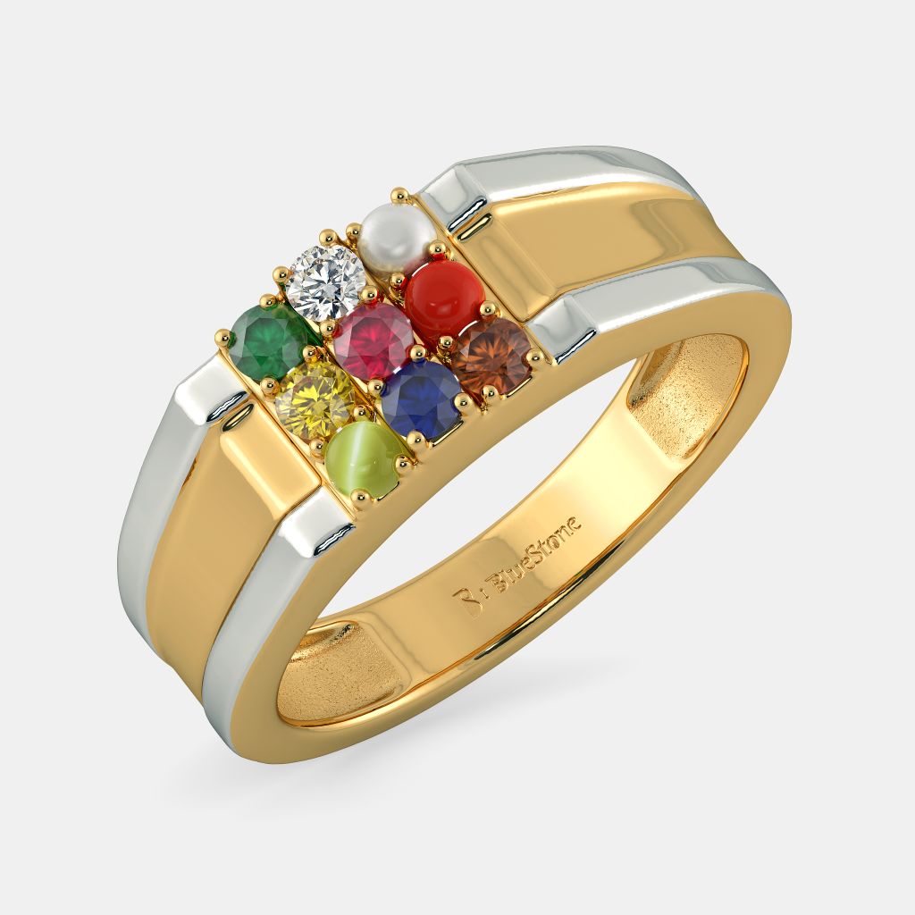 Navaratna ring designs for mens shop