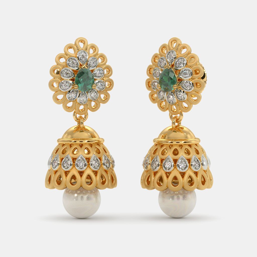 The Regal Mayura Jhumka BlueStone