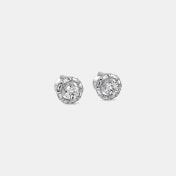 The Elevated Solitaire Stud Earrings - thumb 6