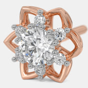 The Albane Solitaire Stud Earrings - thumb 5