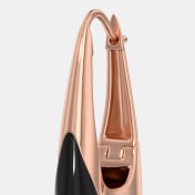 The Mocha Wave Hoop Earrings - thumb 3