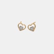 The Dual Heart Kids Stud Earrings - thumb 1