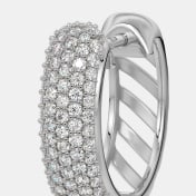 The Pave Pulse Huggie Earrings - thumb 4