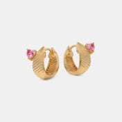 The Heartlet Huggie Earrings - thumb 4