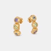 The Amusant J Hoop Earrings - thumb 4