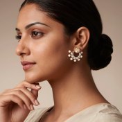 The Leanah Chandbali Earrings - thumb 2
