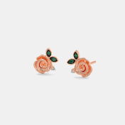 The Claret Stud Earrings - thumb 1