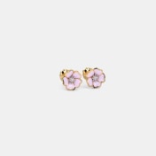 The Pink Bloom Kids Earrings - thumb 3