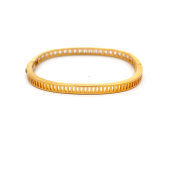 The Dazzle Edge Oval Bangle - thumb 1