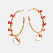 The Hello Kitty Blossom Hoop Earrings - thumb 4