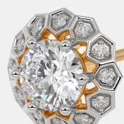 The Diamelisse Solitaire Stud Earrings - thumb 3