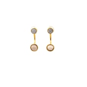 The Caramello Front Back Earrings - thumb 3