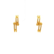 The Azure Gyre Hoop Earrings - thumb 1