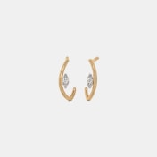 The Qxere J Hoop Earrings - thumb 1