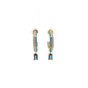 The Alois Dangle Hoop Earrings - thumb 3