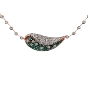 The Whispering Emerald Fold Necklace - thumb 1