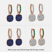 The Aurenya Multiwear Hoop Earrings - thumb 4