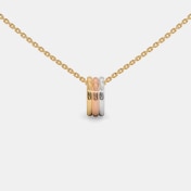 The Trio Ring Pendant Necklace - thumb 5