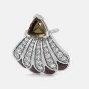 The Cocoa Glimmer Stud Earrings - thumb 3