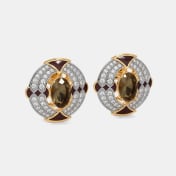 The Velvet Mosaic Stud Earrings - thumb 4