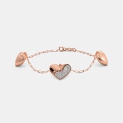 The Puffy Heartsy Charm Bracelet - thumb 1