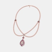The Crimson Bloom Collar Necklace - thumb 5