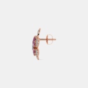 The Crimson Bloom Stud Earrings - thumb 7