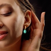 The Chryvara Dangle Hoop Earrings - thumb 3