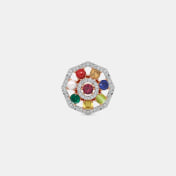 The Ornexis Navaratna Stud Earrings - thumb 5