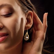 The Ayame Tear Drop Earrings - thumb 2