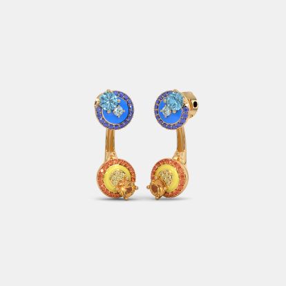 The Midnight Serenity Front Back Earrings - image 1